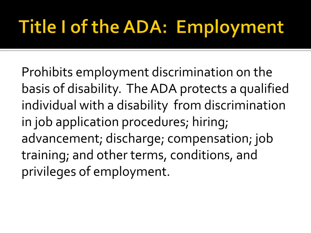prohibits employment discrimination on the basis