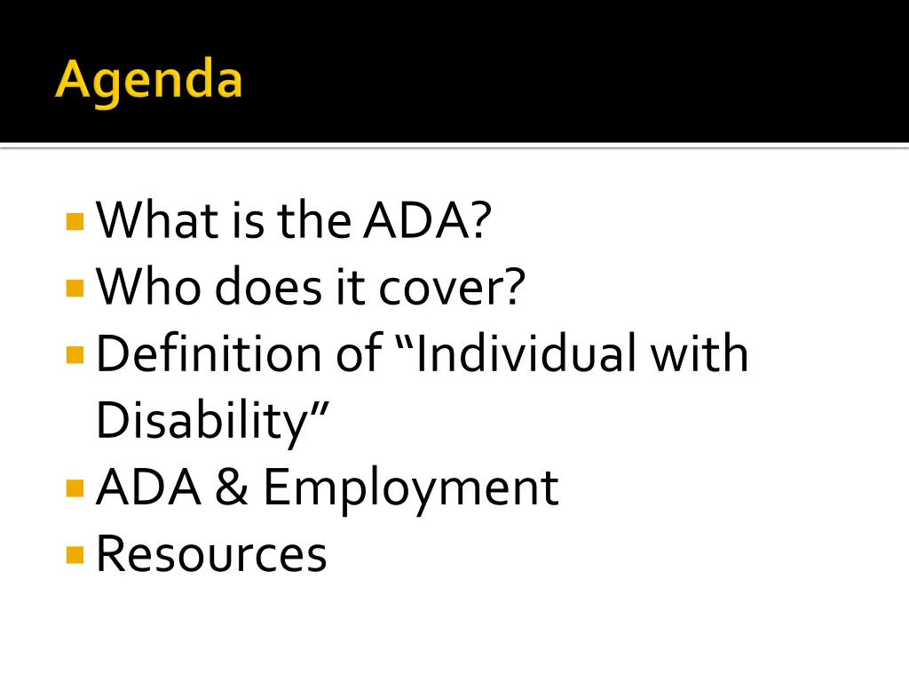 what is the ada who does it cover definition
