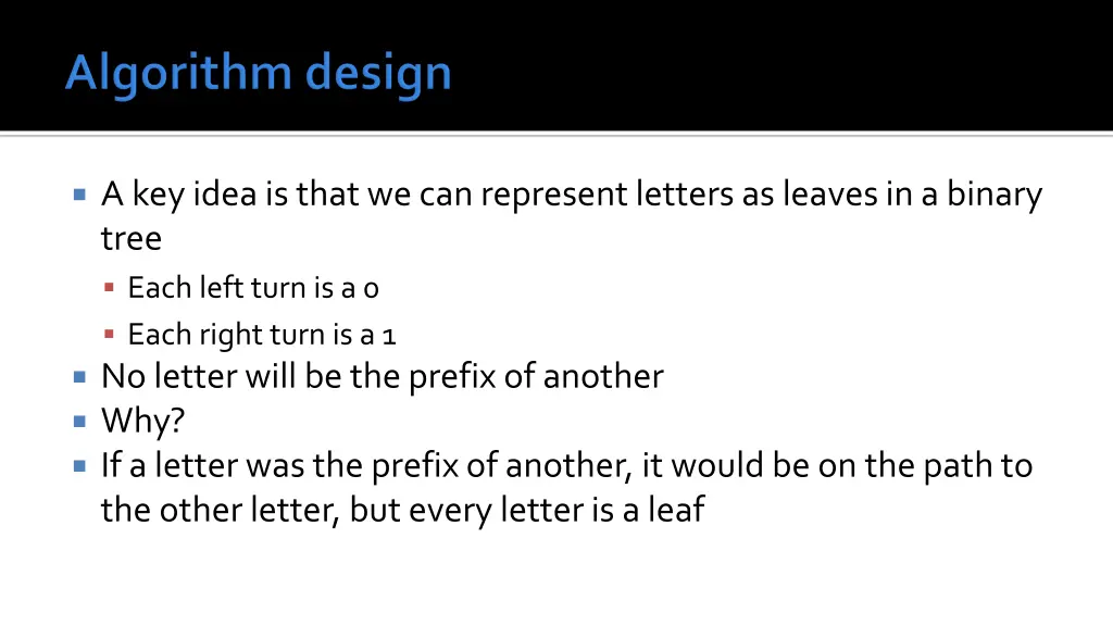 a key idea is that we can represent letters