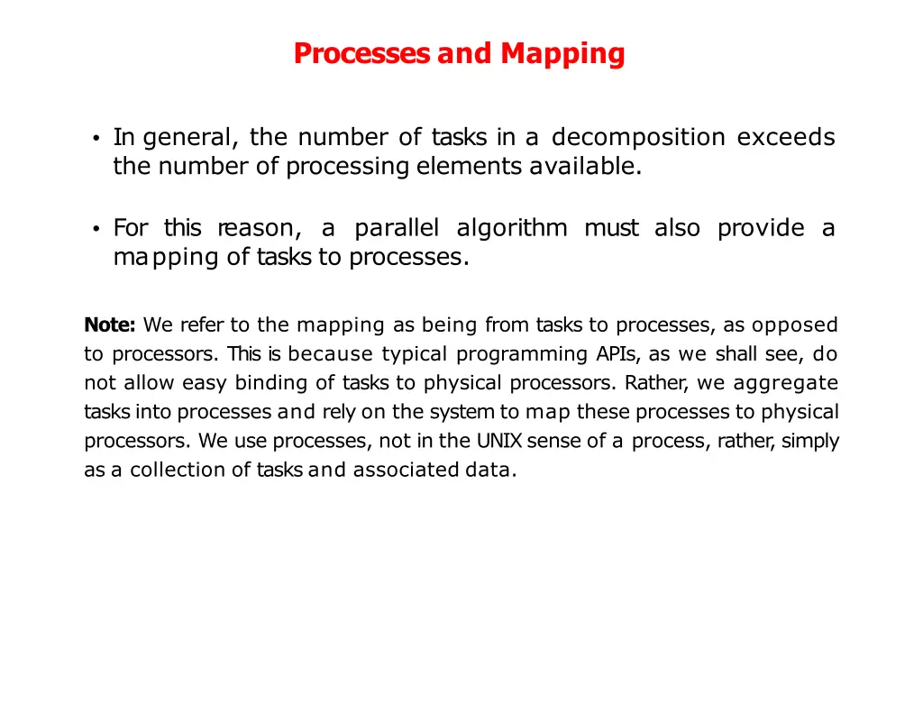 processes and mapping