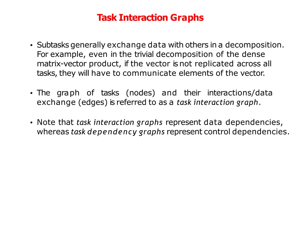 t ask interaction graphs