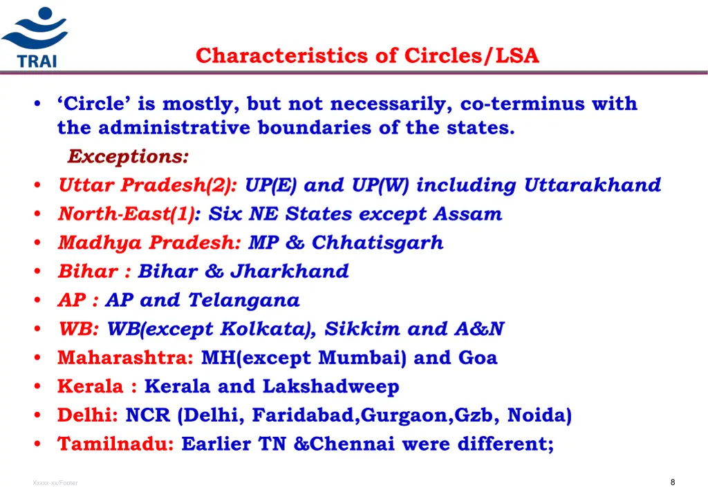 characteristics of circles lsa