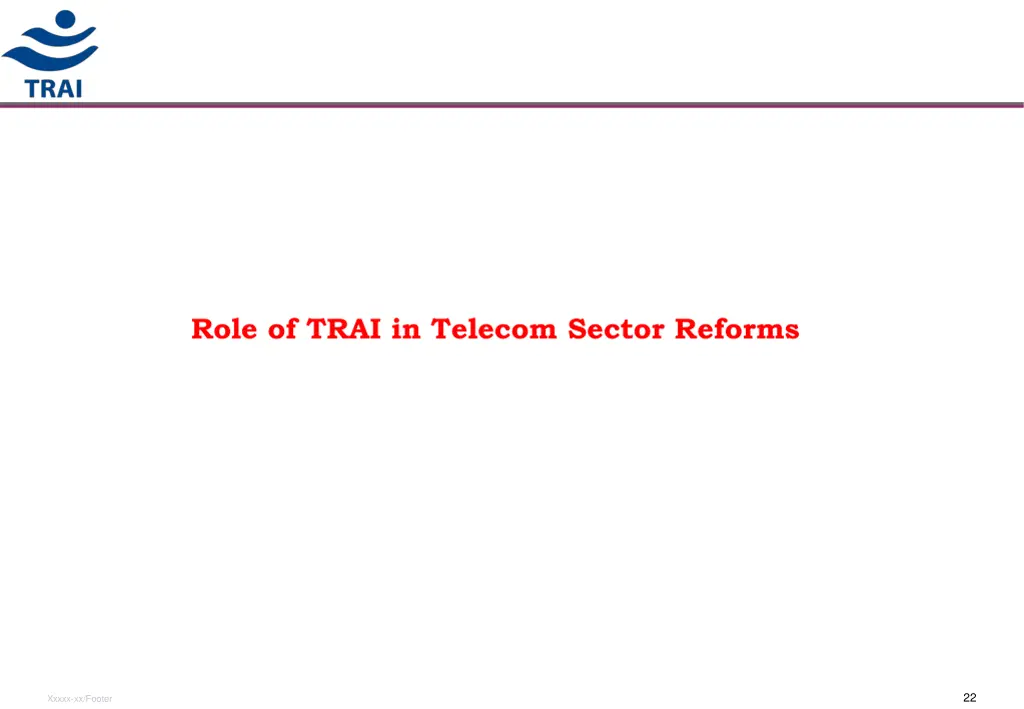 role of trai in telecom sector reforms