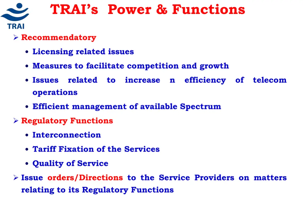 trai s power functions