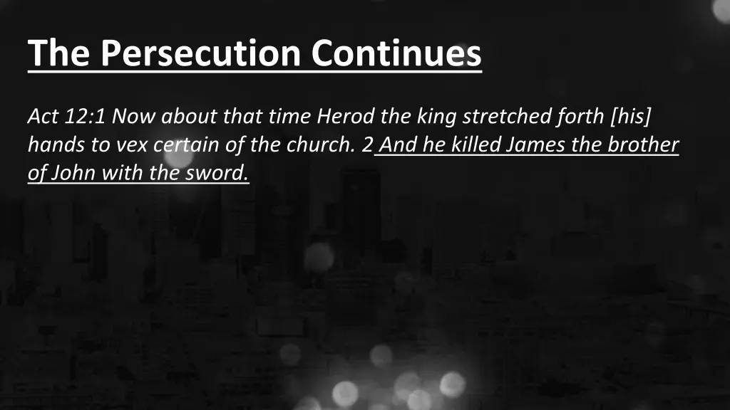 the persecution continues 1