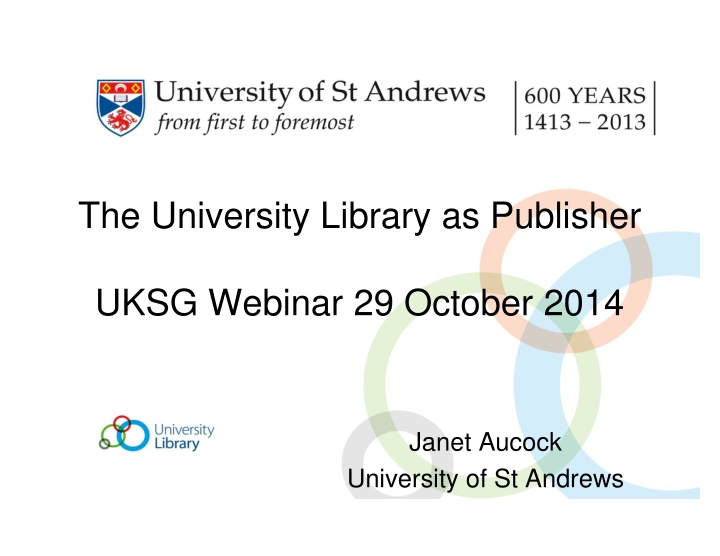 the university library as publisher
