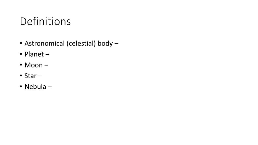 definitions