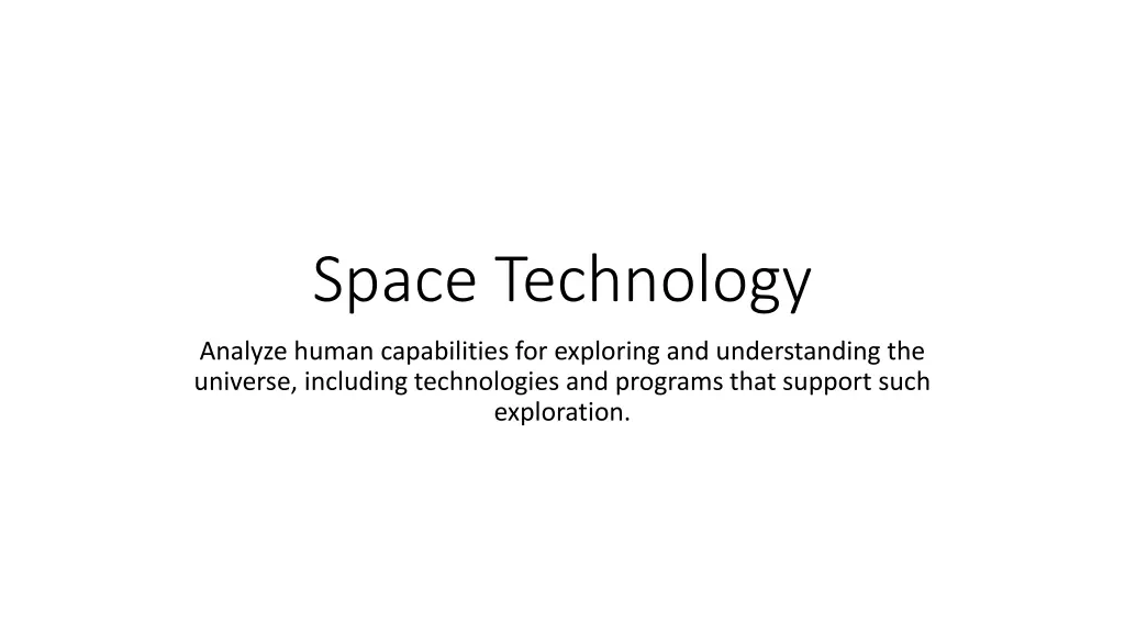 space technology