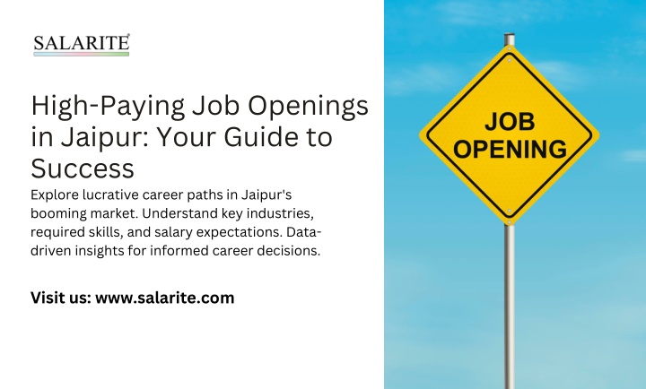 high paying job openings in jaipur your guide