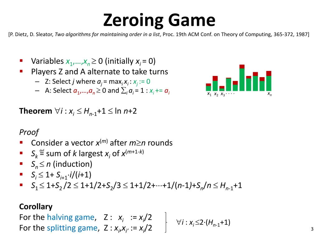 zeroing game