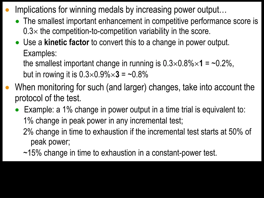 implications for winning medals by increasing