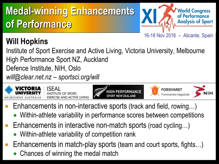 medal winning enhancements of performance