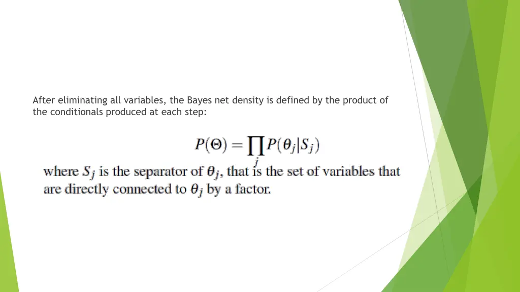 after eliminating all variables the bayes