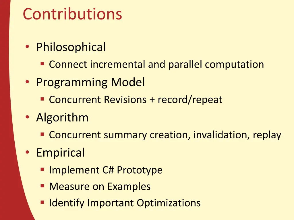 contributions