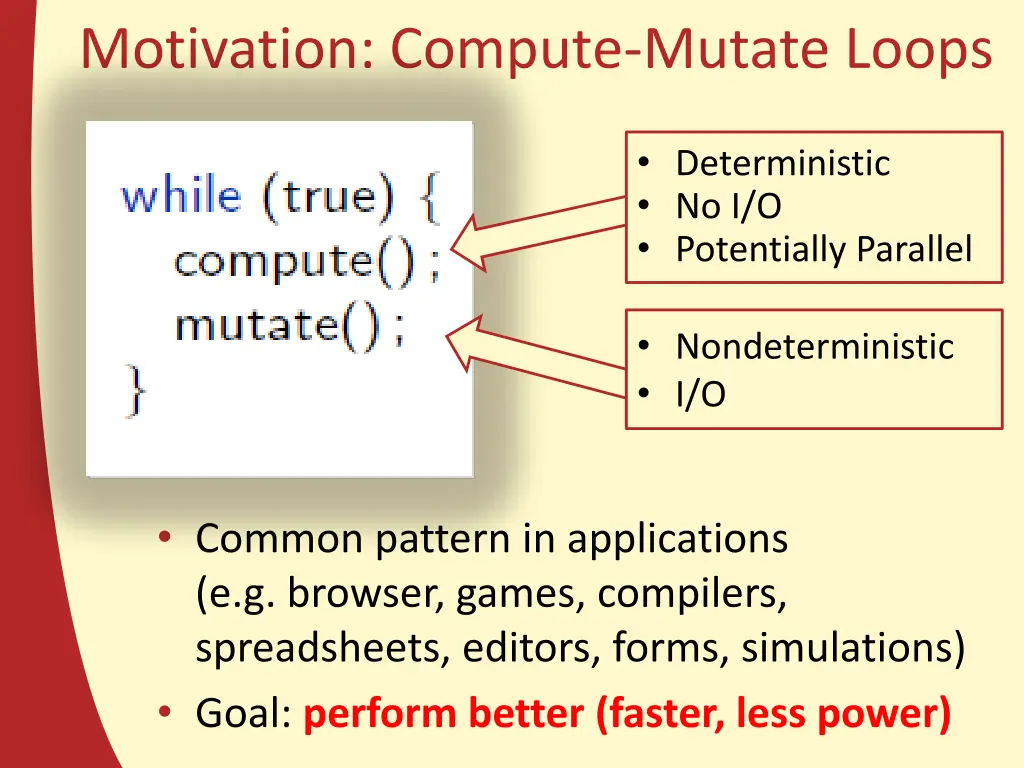 motivation compute mutate loops