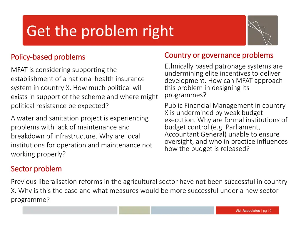 get the problem right