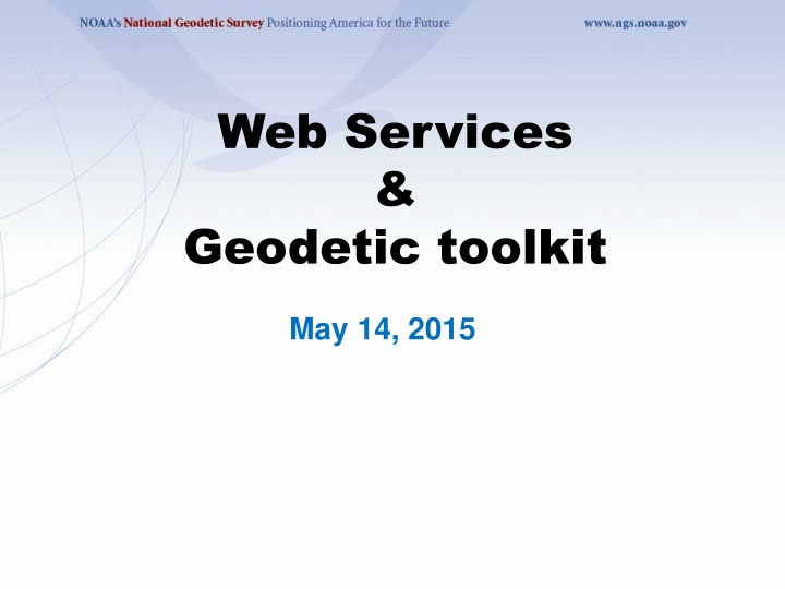 web services geodetic toolkit