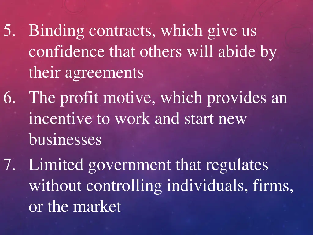 5 binding contracts which give us confidence that
