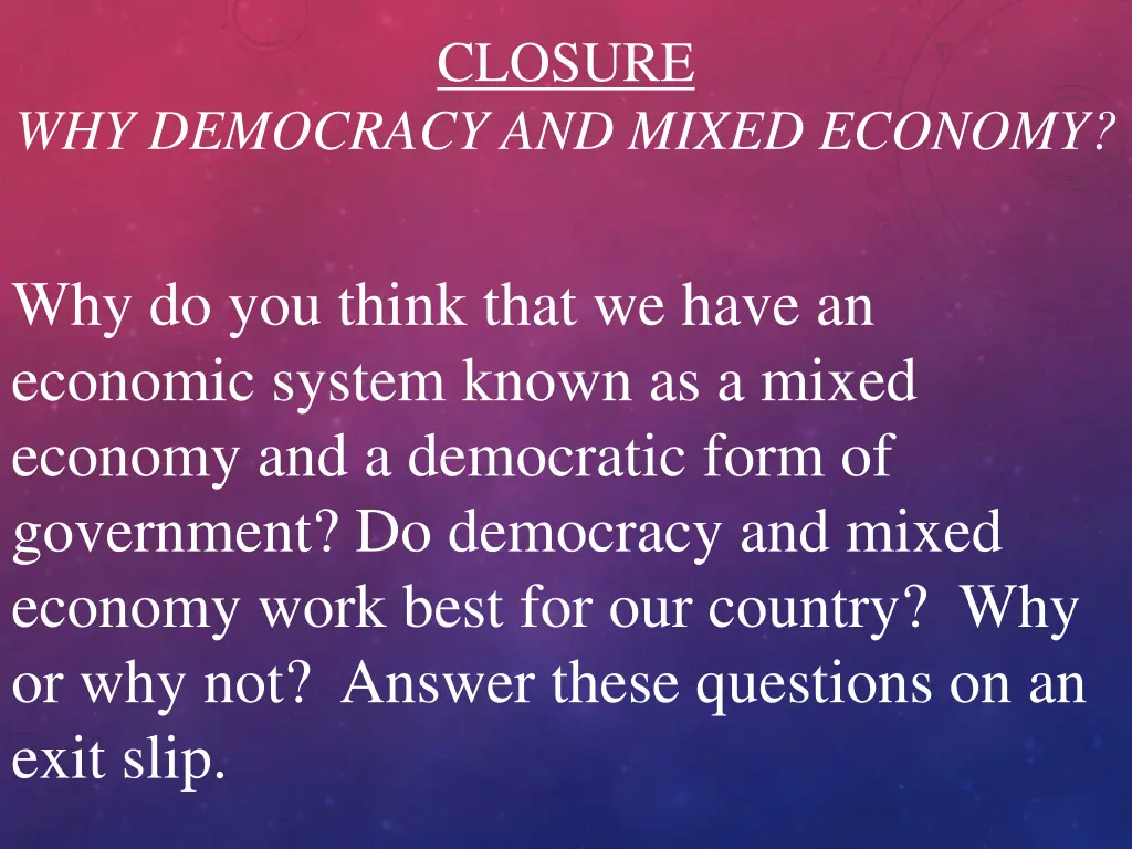 closure