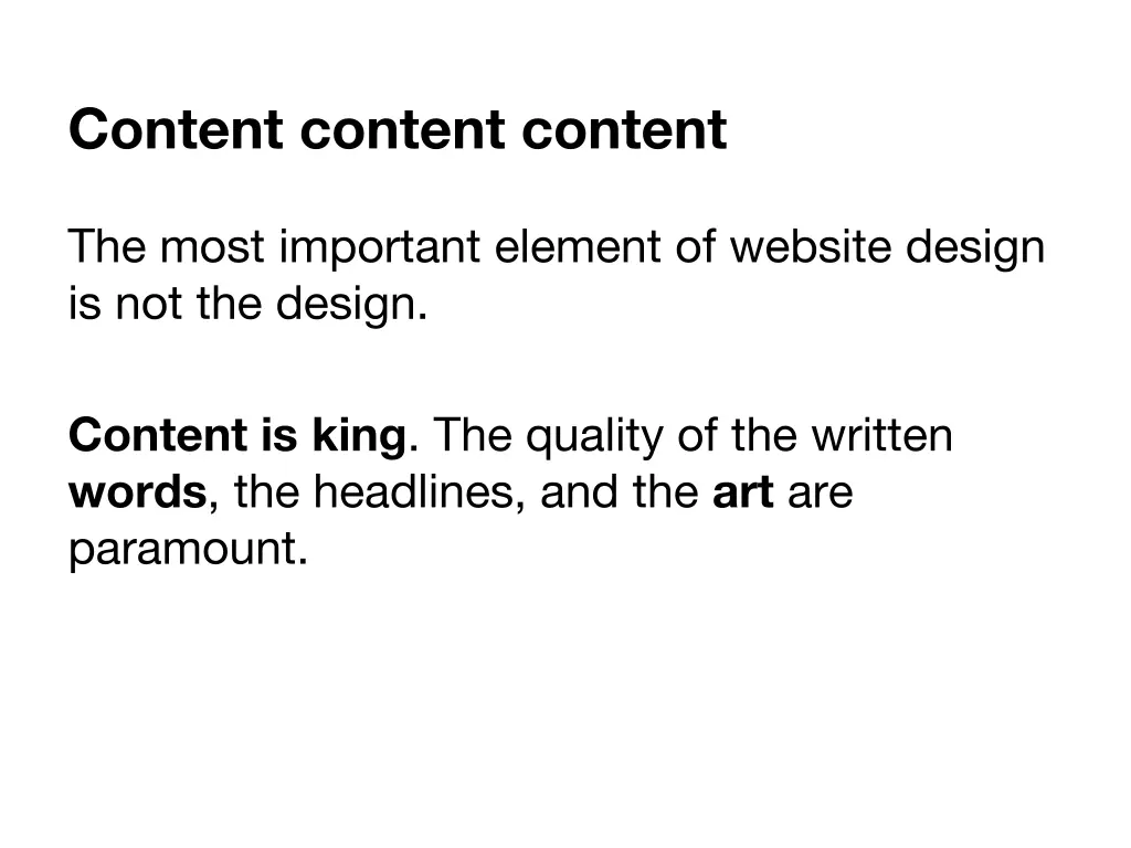 content content content