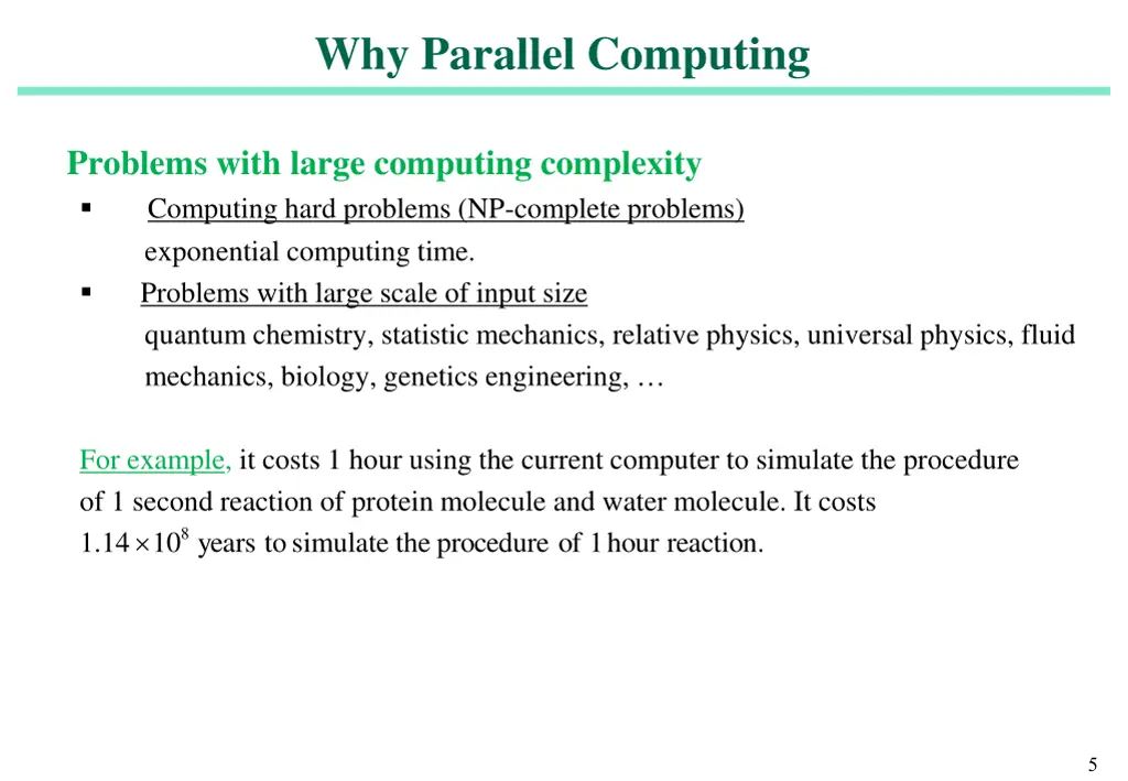 why parallel computing