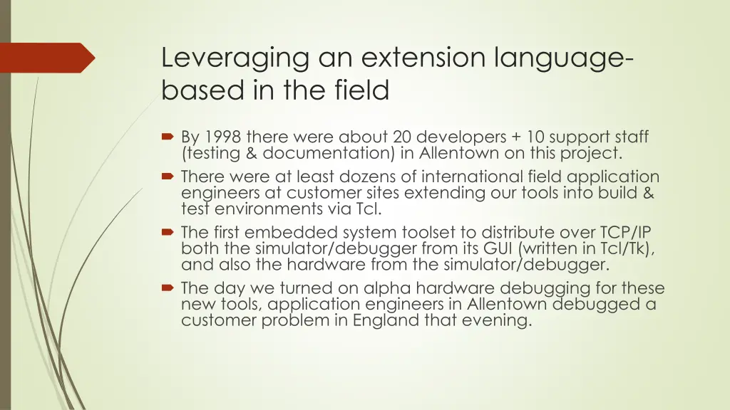 leveraging an extension language based