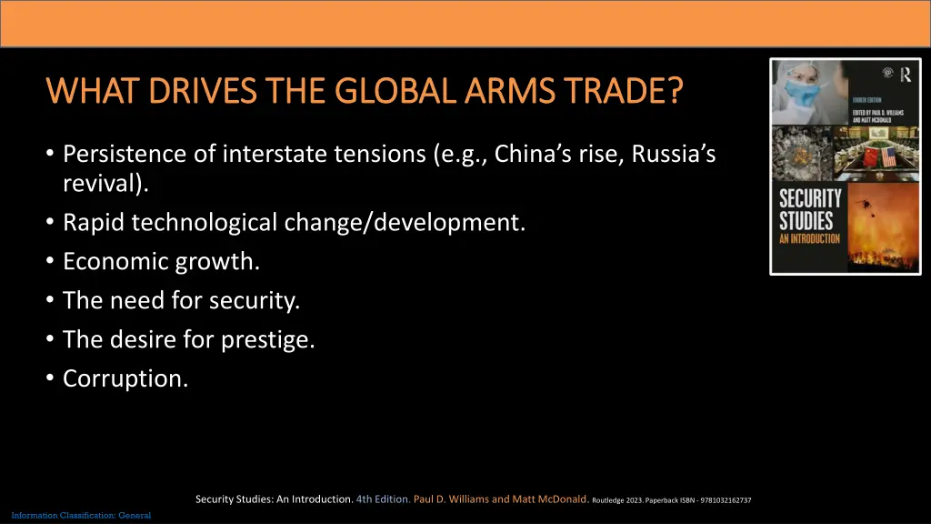 what drives the global arms trade what drives
