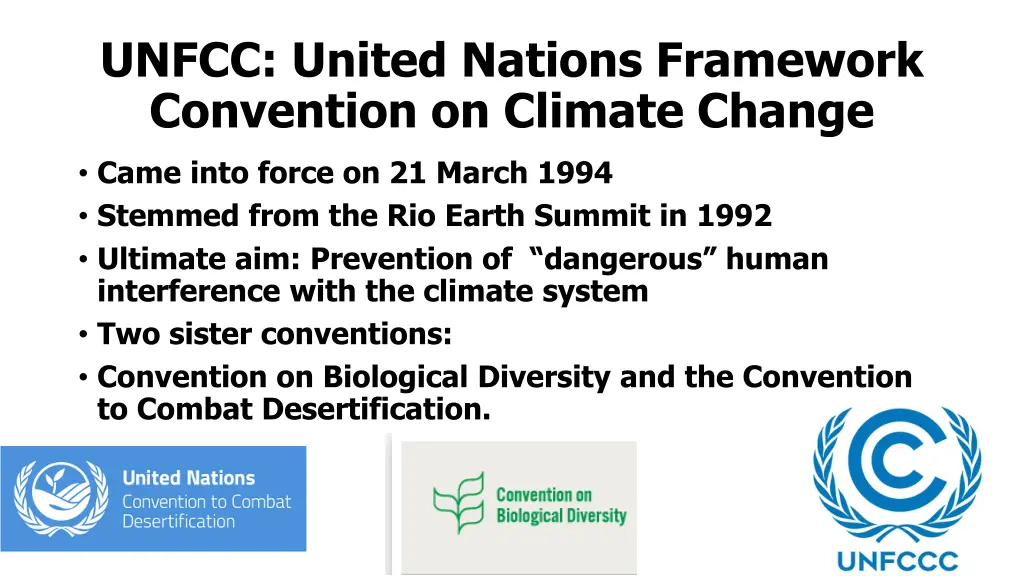 unfcc united nations framework convention
