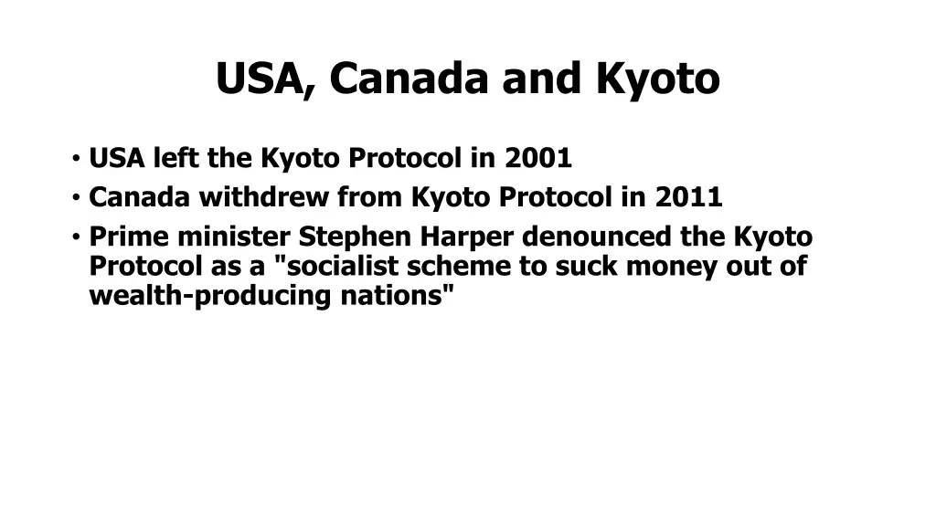 usa canada and kyoto