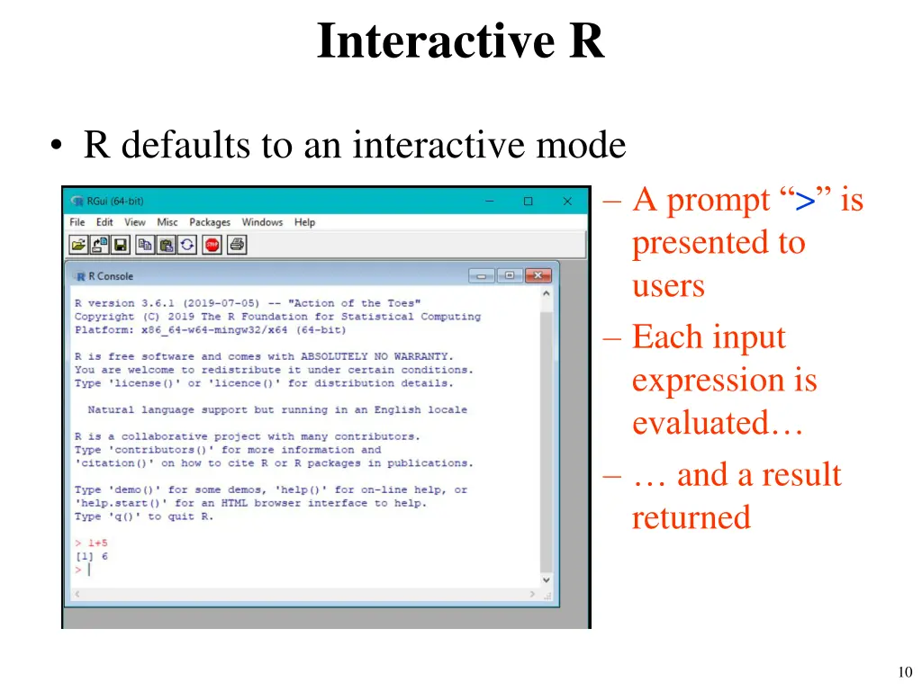 interactive r