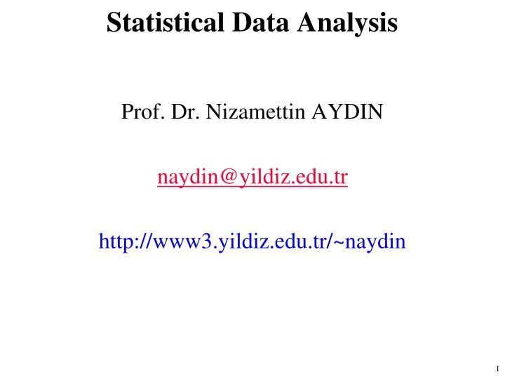 statistical data analysis