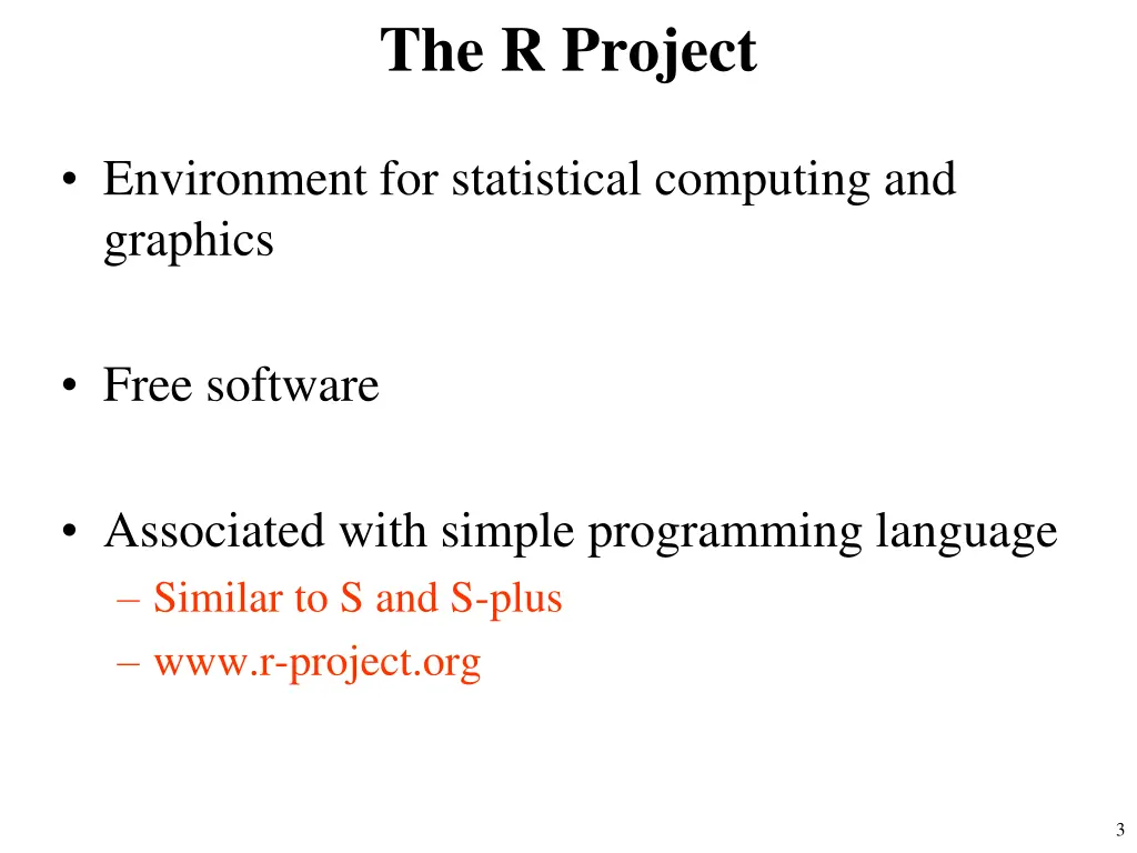 the r project