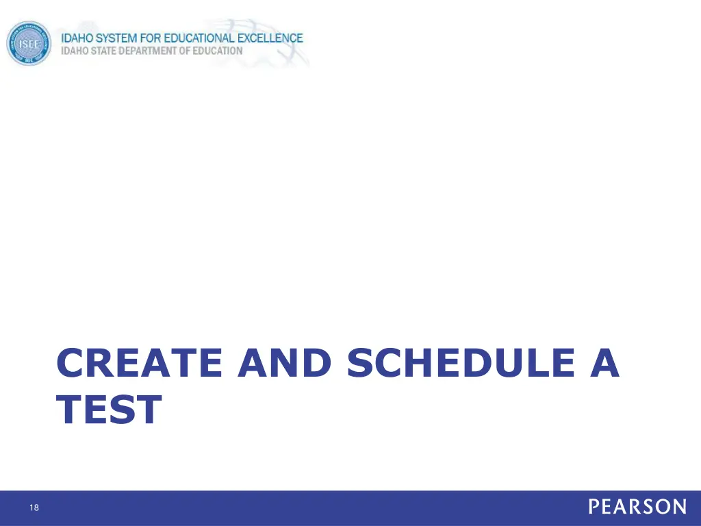 create and schedule a test