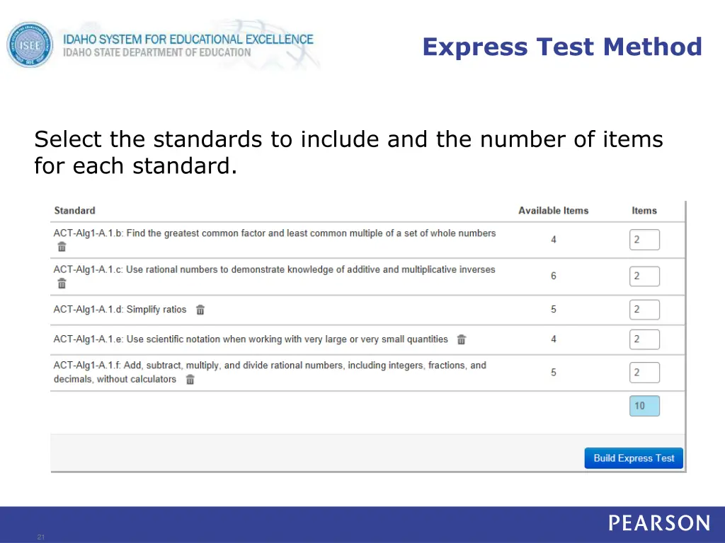 express test method