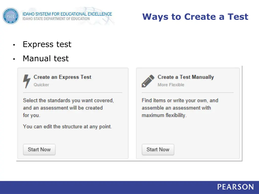 ways to create a test
