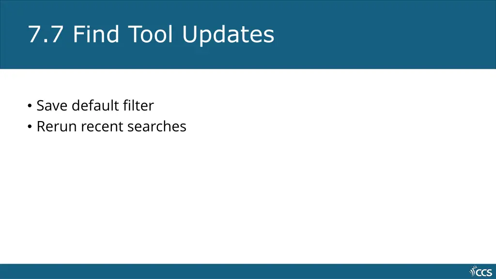 7 7 find tool updates