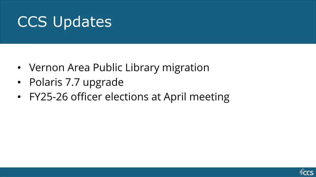 ccs updates 1