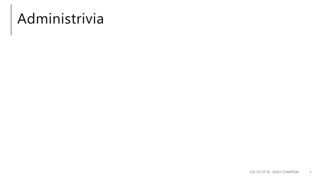 administrivia