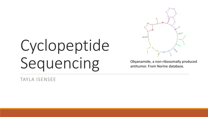 cyclopeptide sequencing