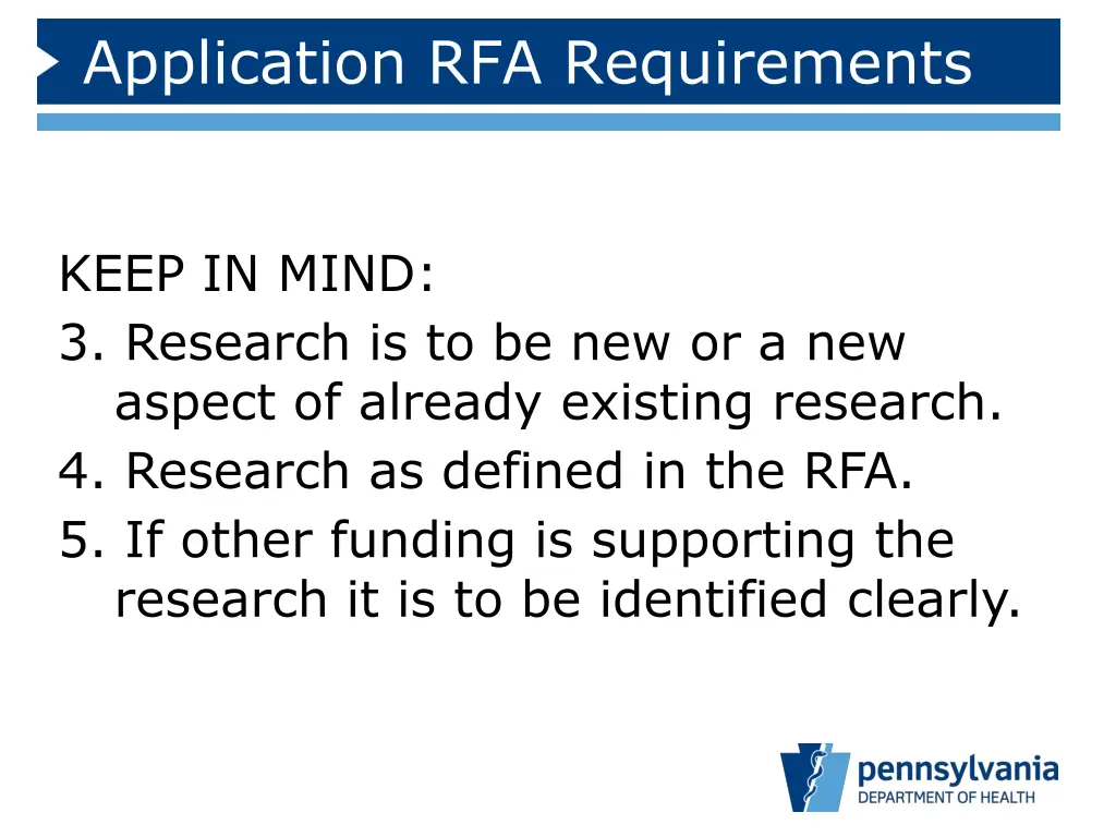 application rfa requirements 1