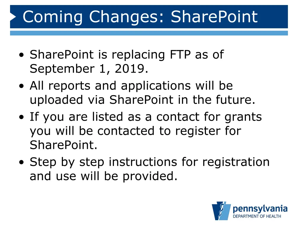 coming changes sharepoint