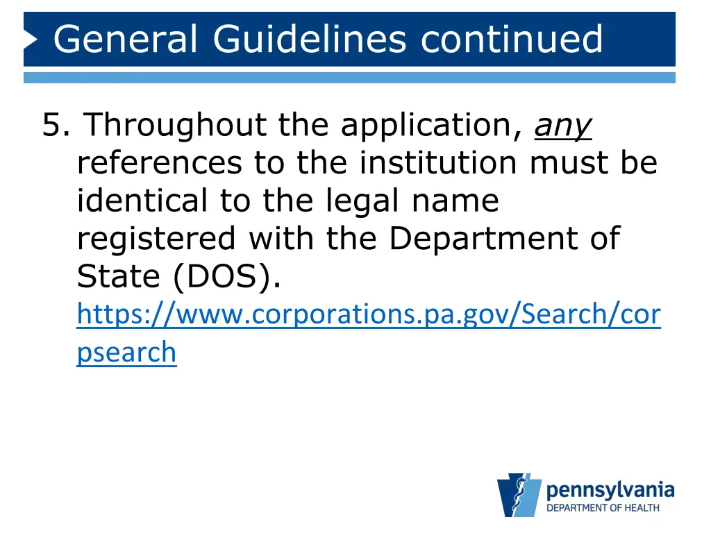 general guidelines continued 1