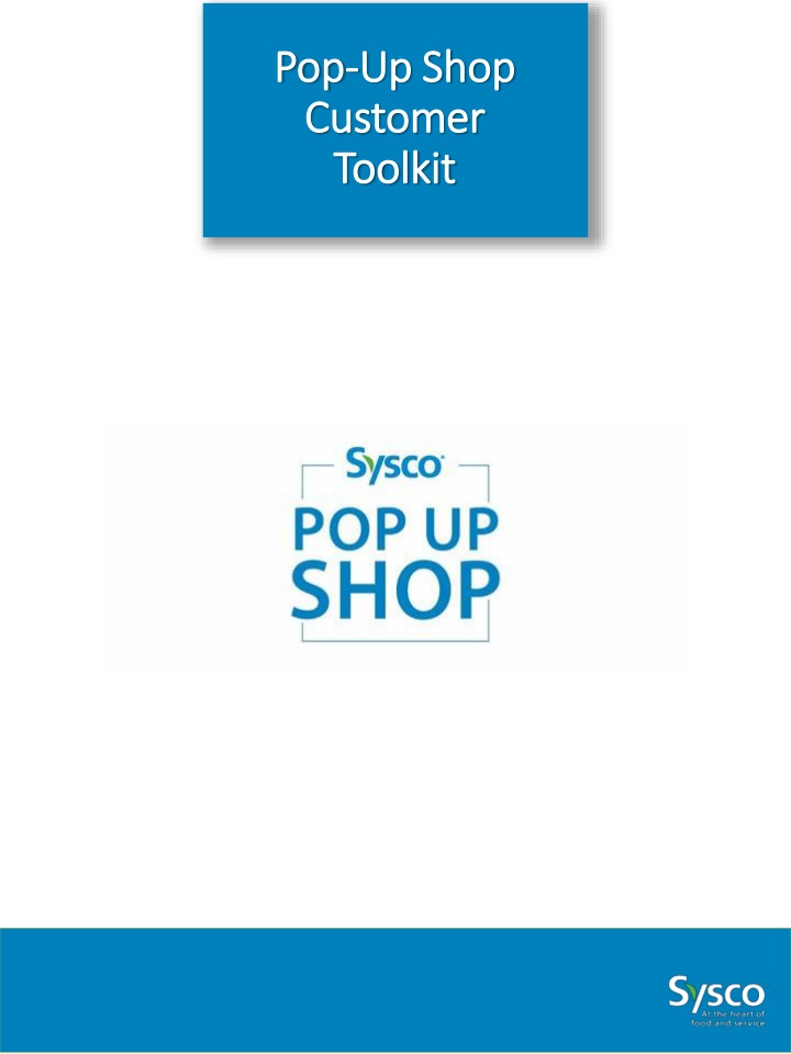 pop pop up shop up shop customer customer toolkit