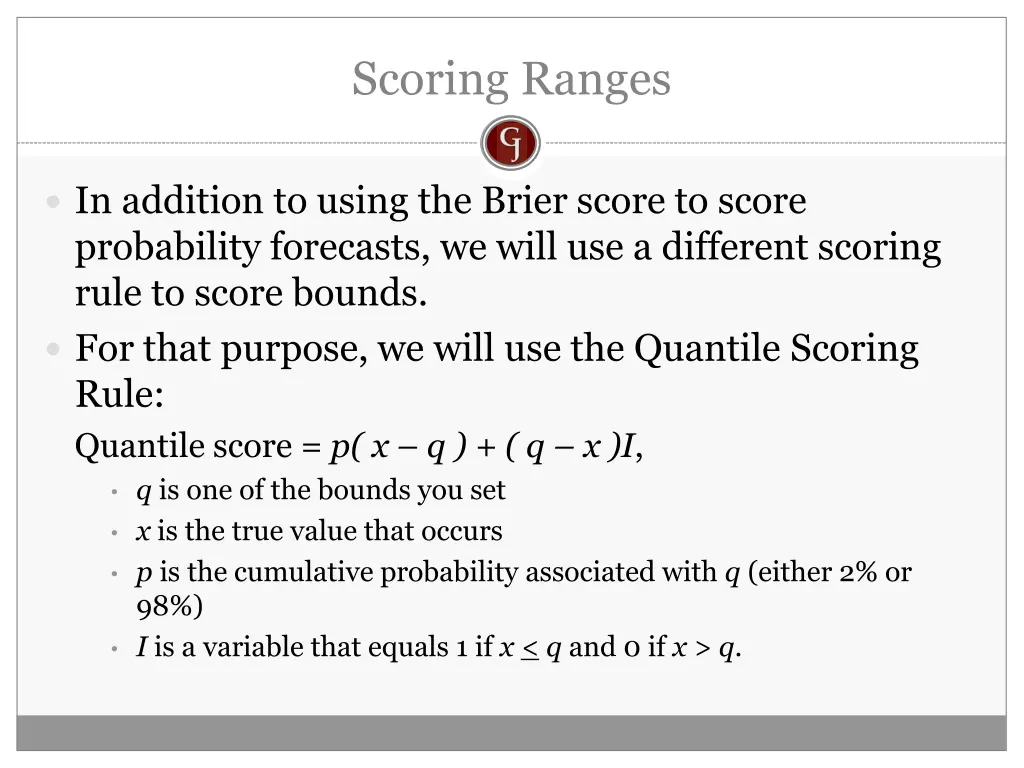 scoring ranges