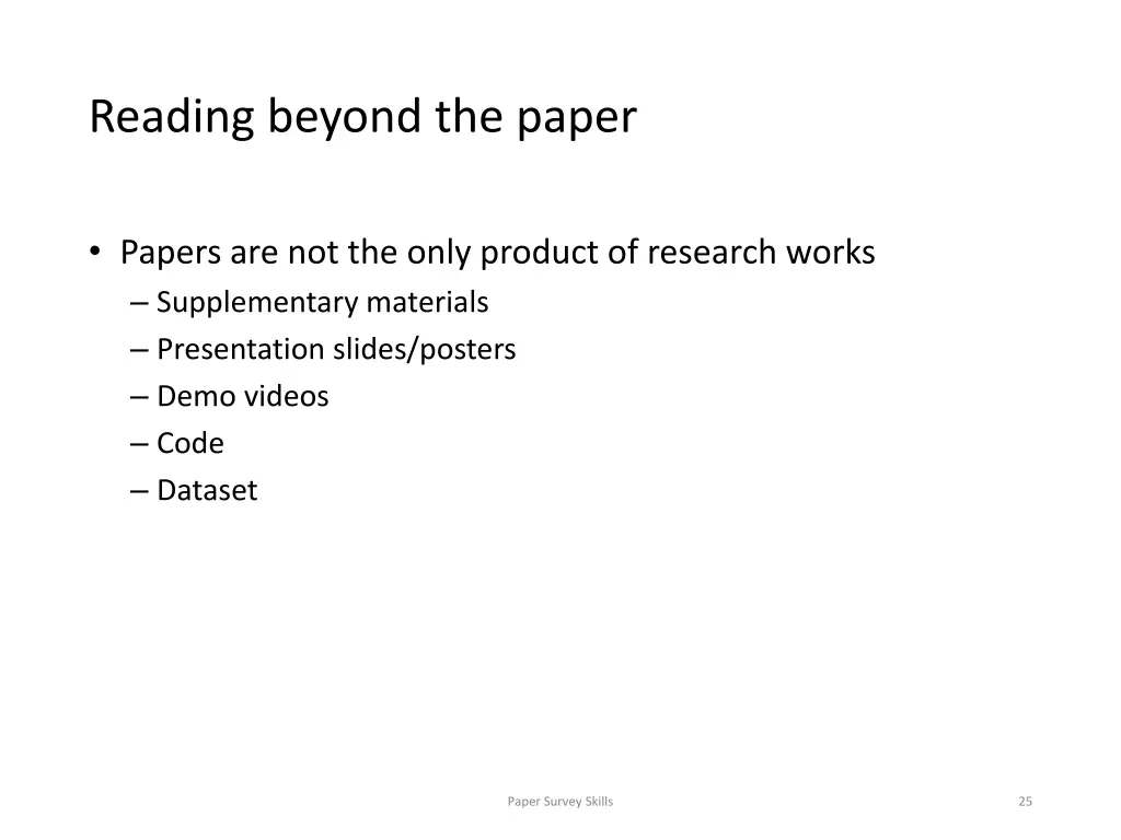 reading beyond the paper