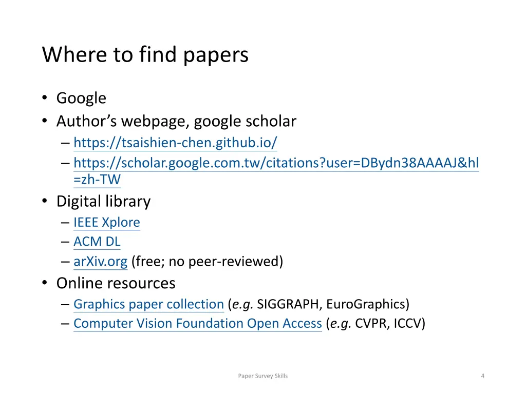 where to find papers