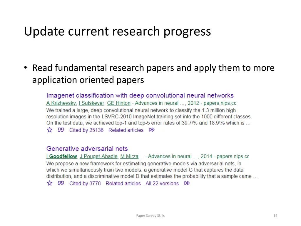update current research progress 6