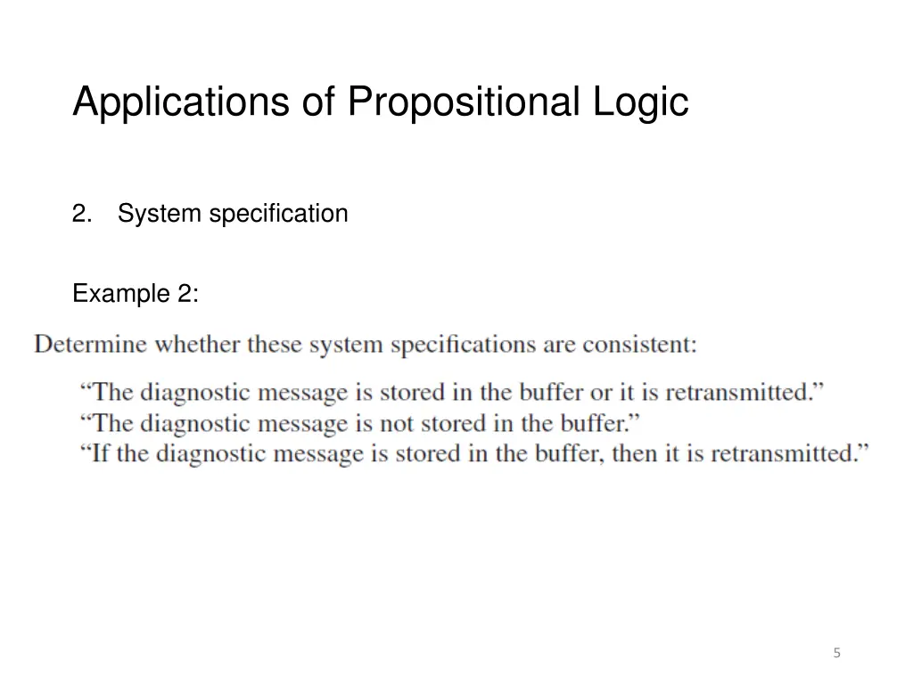 applications of propositional logic 3