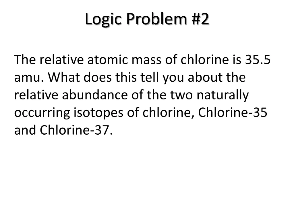 logic problem 2