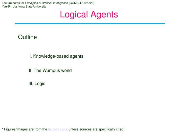 lecture notes for principles of artificial